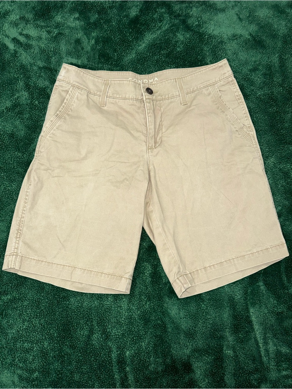 Sonoma Women's Khaki Shorts - Classic Chino Style